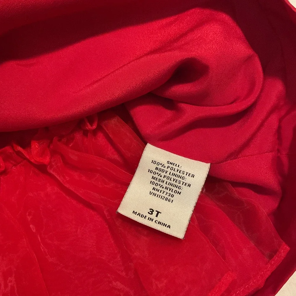 Jason Wu Neiman Marcus x Target Girls Dress 3T Red Holiday Party Lace Collar Bow